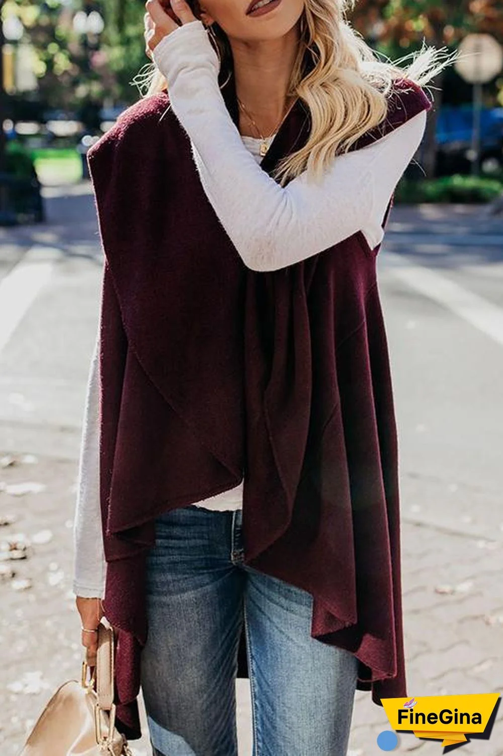 Irregular Casual Knit Cardigan Coat