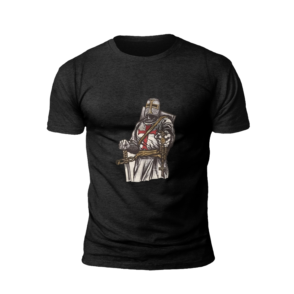 Knightly Valor: Medieval Hero T-Shirt