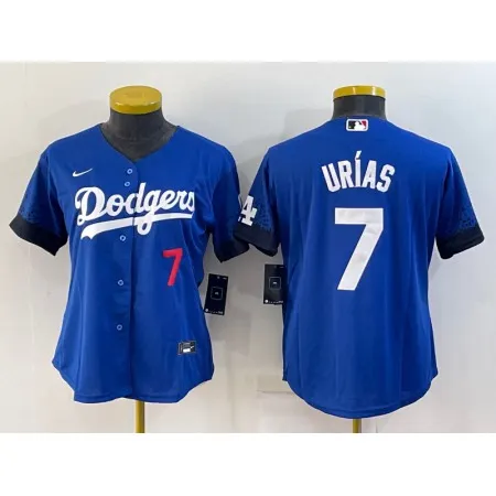 Youth Los Angeles Dodgers #7 Julio Urias Royal Cool Base Stitched Baseball Jersey 8FGU