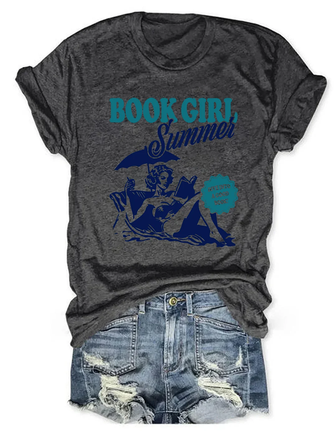 Book Girl Summer T-Shirt