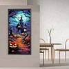 (30*70cm)Halloween Pumpkin Castle - Full Round Drill Diamond Painting