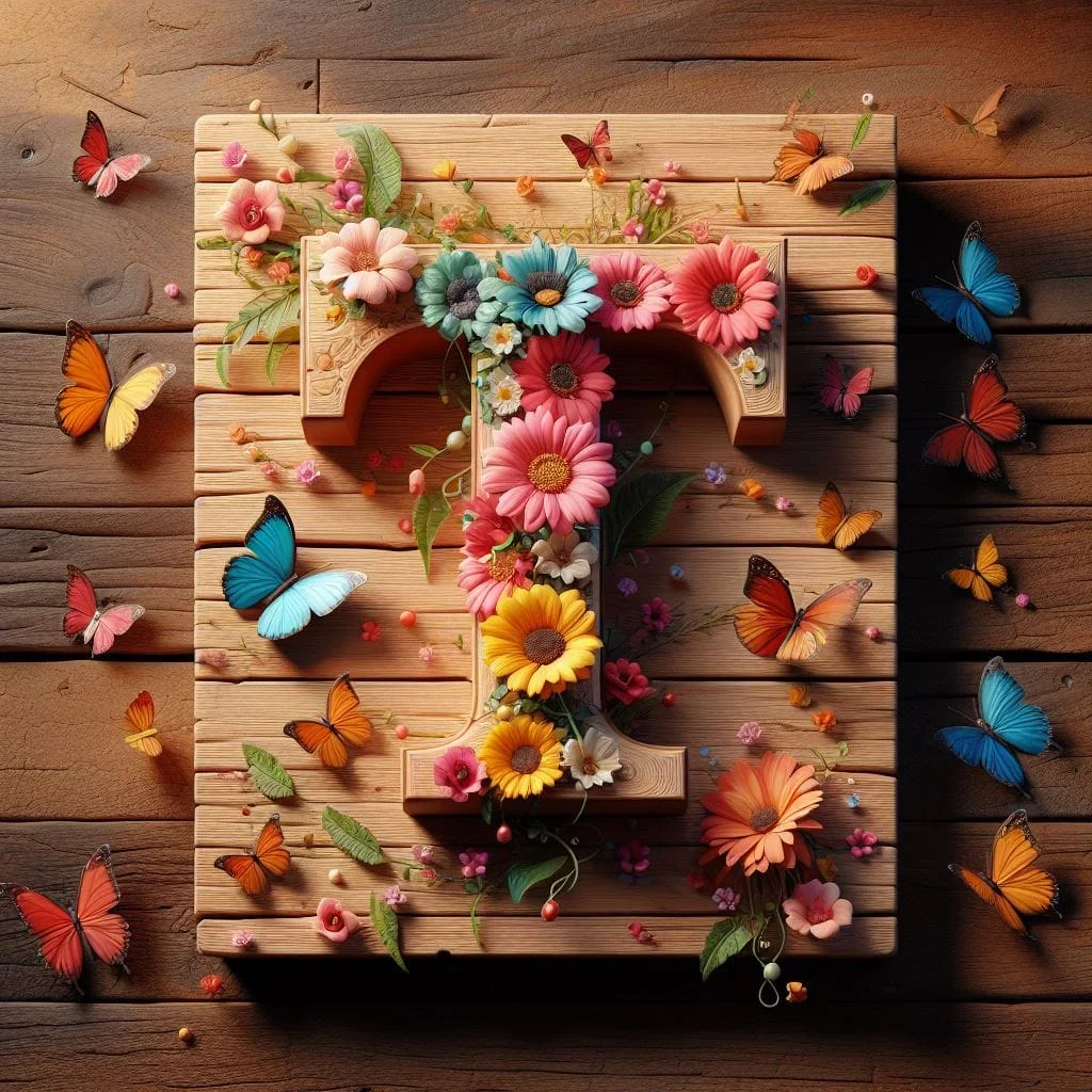 Diamond Painting - Full Round Drill -  wooden Alphabet(Canvas|40*40cm)