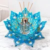 DIY Lotus Flower Diamond Painting Candle Holder Acrylic Three-Dimensional Aromatherapy Rack Home Decor Gift