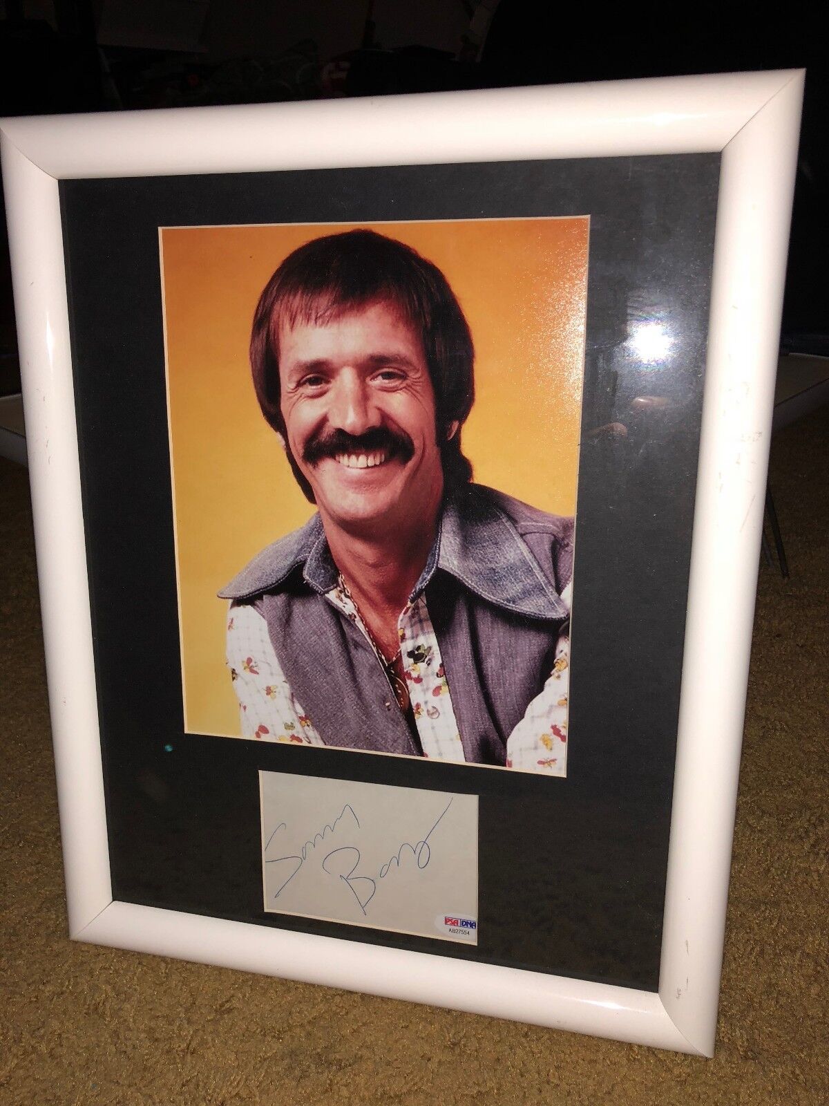 SONNY BONO PSA DNA SIGNED AUTOGRAPHED INDEX CARD 11X14 MATTED Photo Poster painting FRAMED-COA