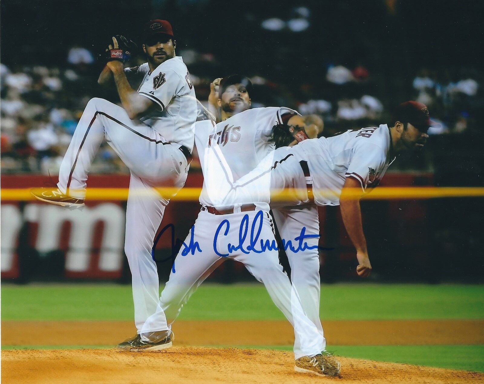 Signed 8x10 JOSH COLLMENTER Arizona Diamondbacks Autographed Photo Poster painting - COA