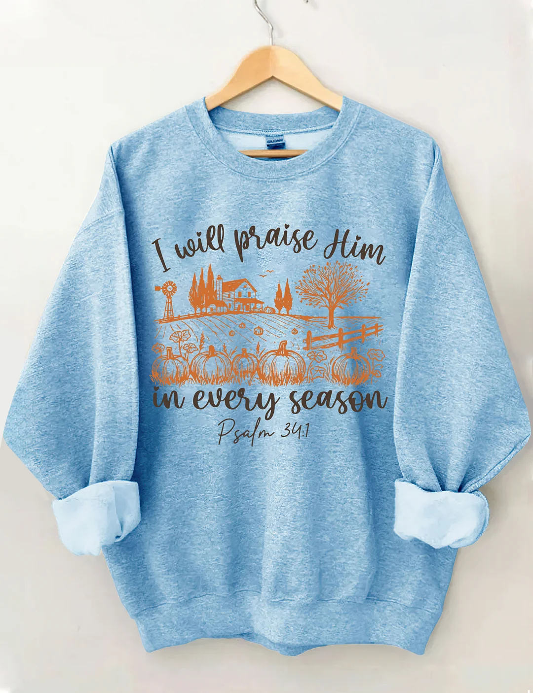 Bible Verse Fall Pumpkin Sweatshirt