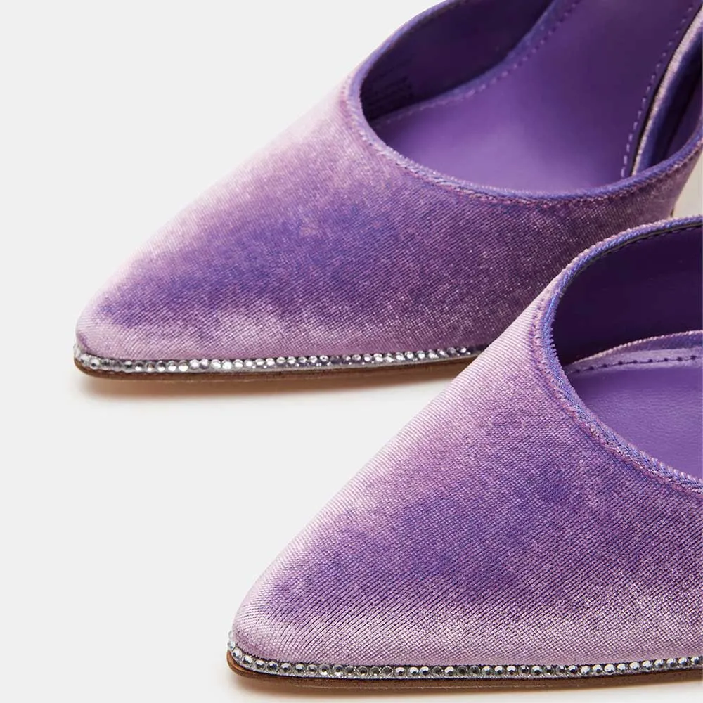 Purple Women's High Heel Pointed Toe Pump