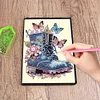 Special Shaped Butterfly Boots Diamond Painting Journal Notebook Kit