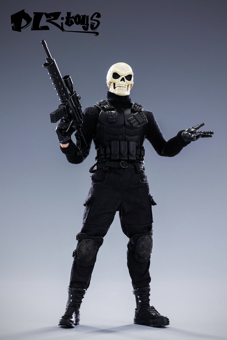 【Pre-order】 DLZ.TOYS Skull Sergeant the special arms First bullet 1/12 Cloth clothes Articulated movable doll