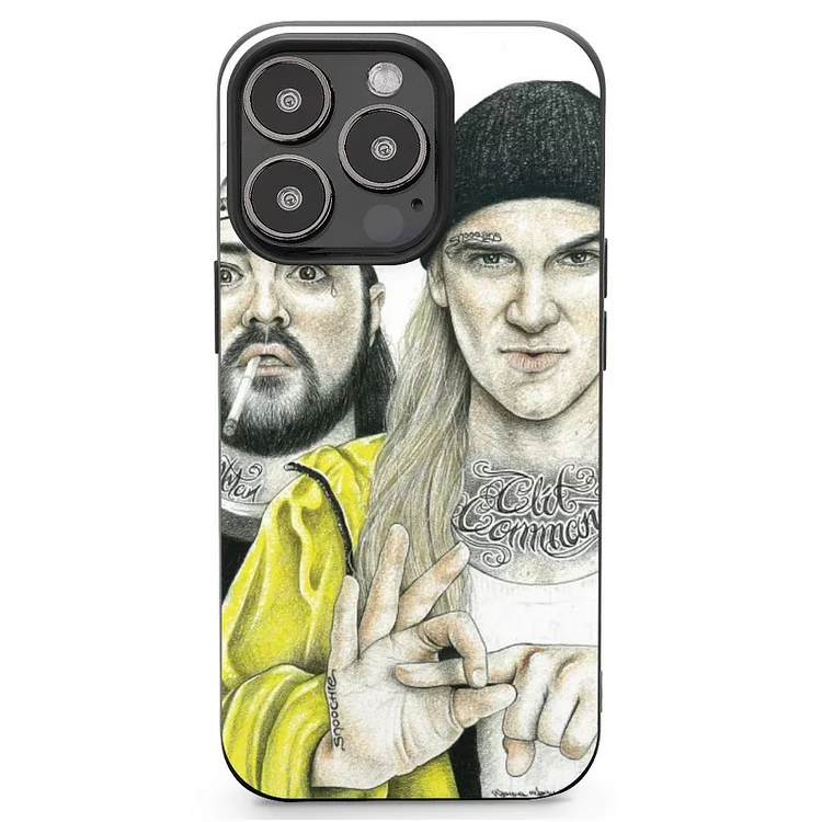 Jay & Silent Bob Mobile Phone Case Shell For IPhone 13 and iPhone14 Pro Max and IPhone 15 Plus Case - Heather Prints Shirts