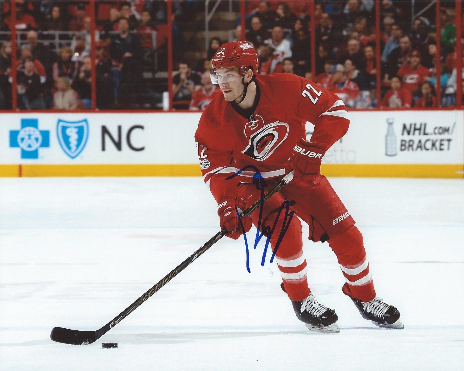 Brett Pesce Signed 8x10 Photo Poster painting Carolina Hurricanes Autographed COA