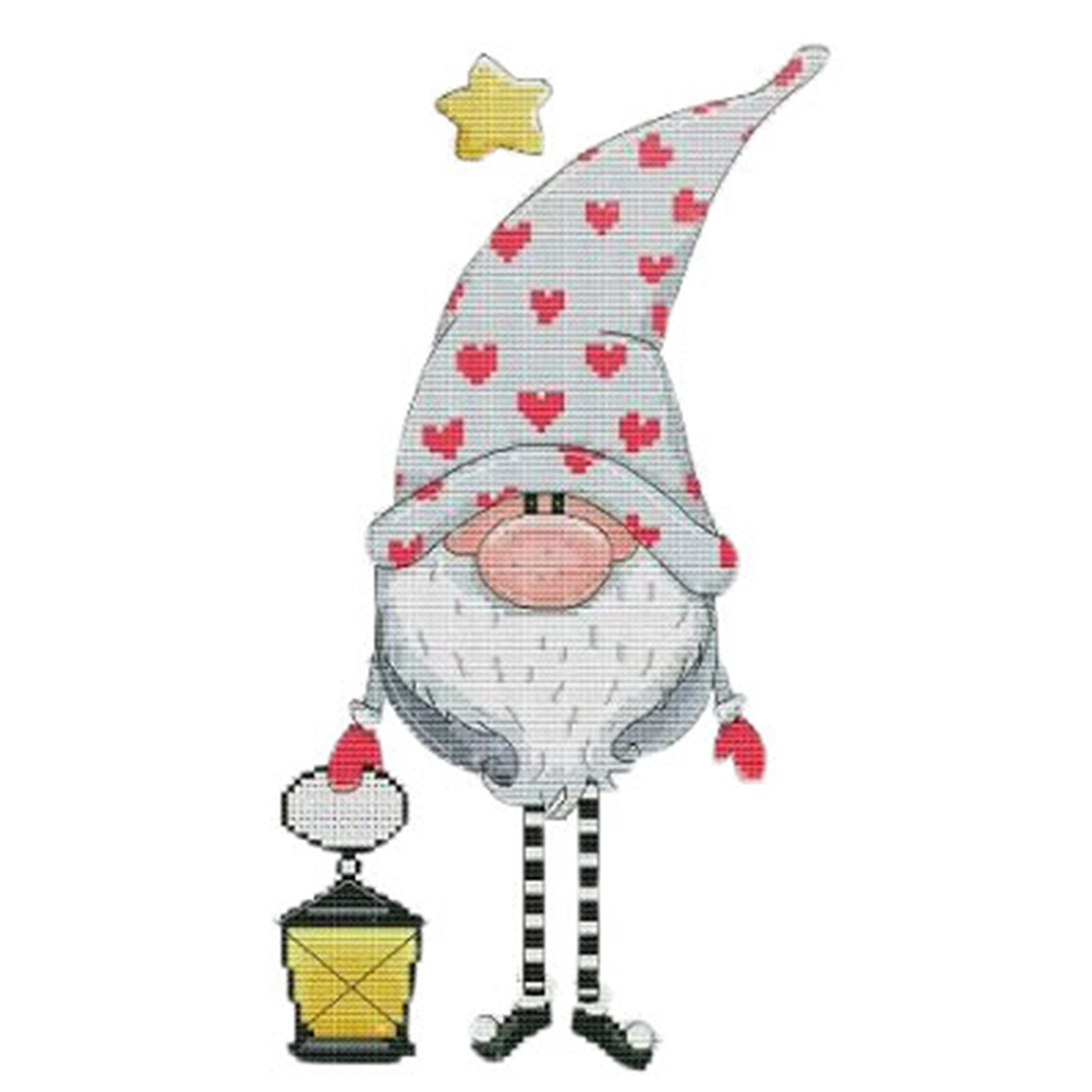 

Gnome - 11CT Stamped Cross Stitch - 30*45CM, 501 Original