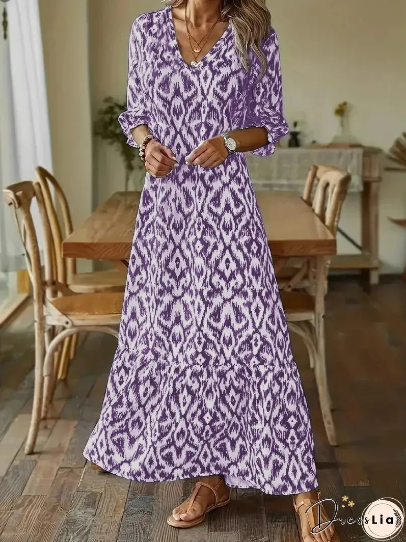 | Maxi dress with print