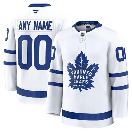 Youth Toronto Maple Leafs  White Away Custom Jersey
