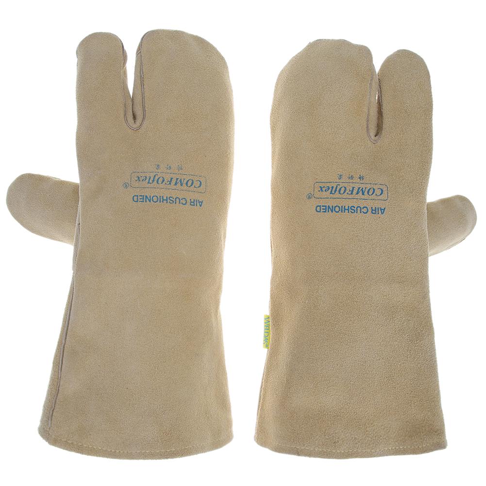 

Welding Worker Cow Split Core Leather Gloves Heat Resistant Safety Gloves, 501 Original