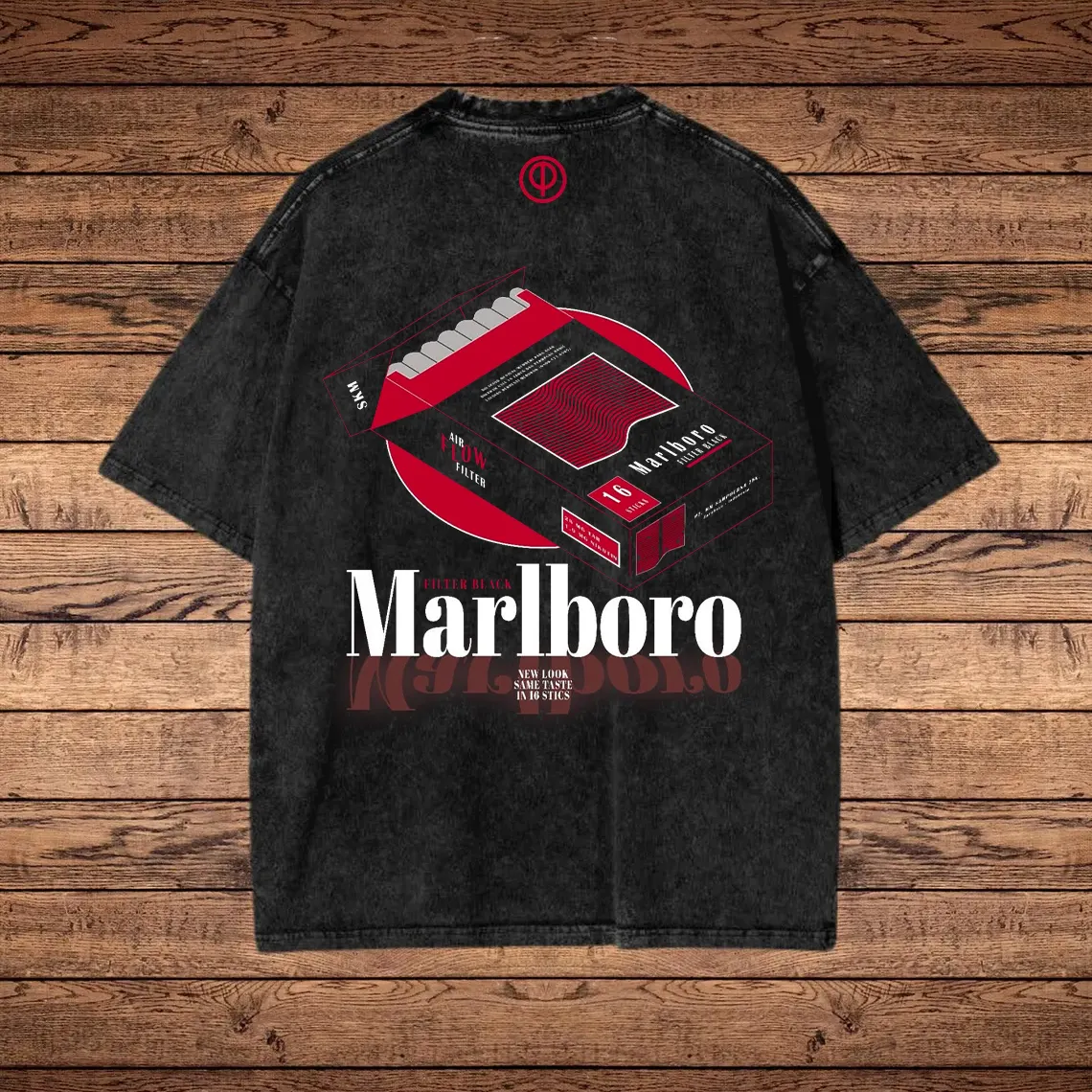Cowboy Print Washed T-shirt