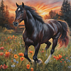Diamond Painting-5D Full Round Drill Horse