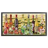 Wine-14CT Stamped Cross Stitch 77*36cm/30.31*14.17in(Big Size)