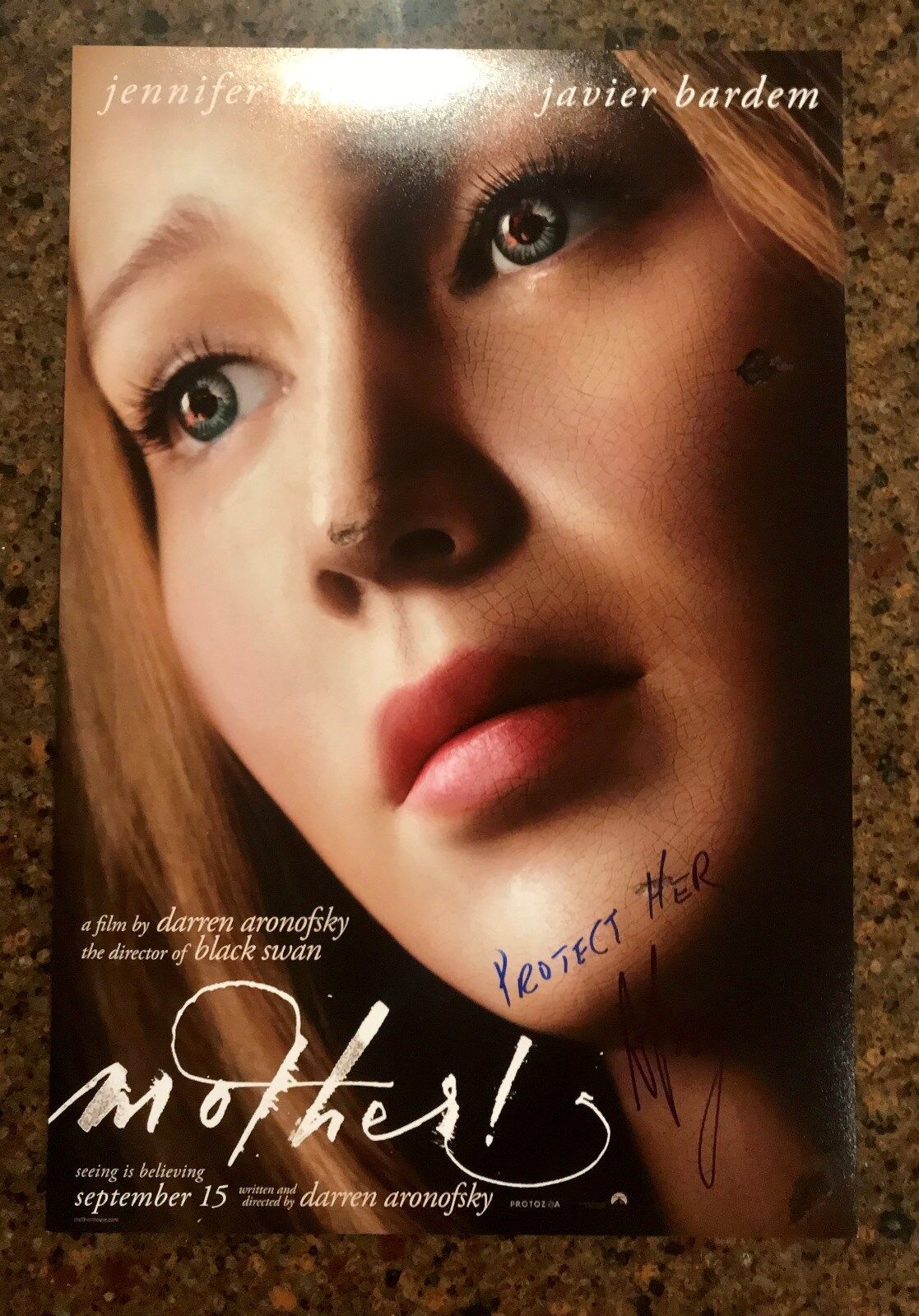 * DARREN ARONOFSKY * Signed 12x18 Photo Poster painting poster * MOTHER * 2