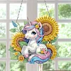 (US Only)Sunflower Horse 2D Flat DIY Diamond Painting Set Diamond Art Pendant Wall Decor