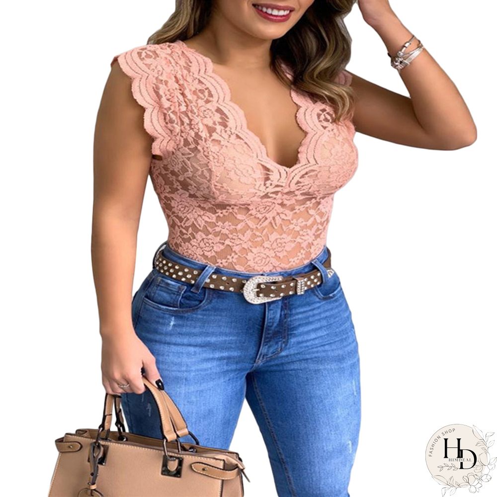 Sexy Lace Cami Bralette Crochet Vest Casual Solid Color Women Crop Top Trend Women Lace Hollow Out Crop Top For Ladies