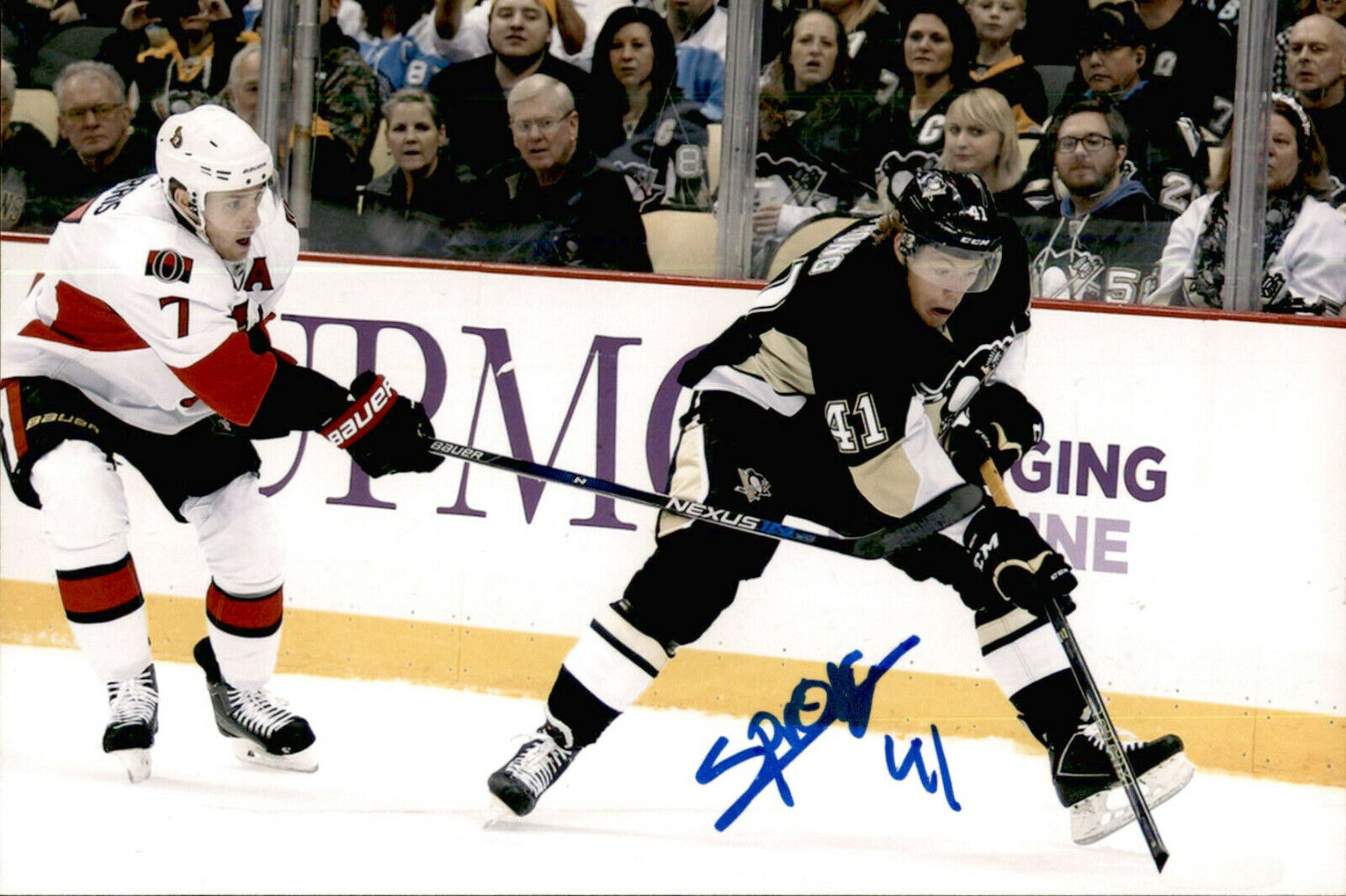 Daniel Sprong SIGNED 4x6 Photo Poster painting PITTSBURGH PENGUINS #9