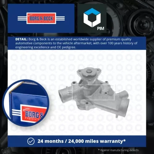 Water Pump fits PORSCHE 924 2.0 75 to 89 Coolant B&B 048121011 060121011 Quality Parts