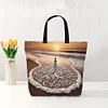 Beach Girl-11CT DIY Stamped Cross Stitch Shopping Bag 40*40cm