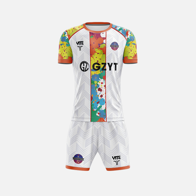 YITE | LZ24-007-Orange And White Soccer Uniforms
