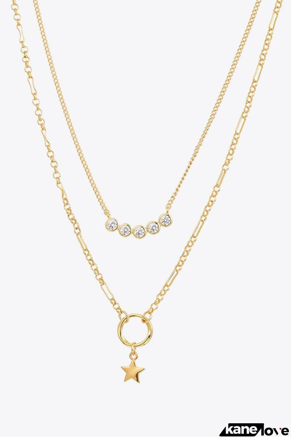 Zircon Star Pendant Necklace