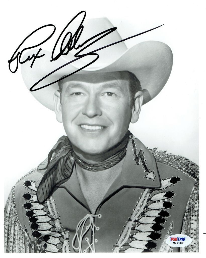 Rex Allen Signed Cowboy Authentic Autographed 8x10 Photo Poster painting PSA/DNA #X47102