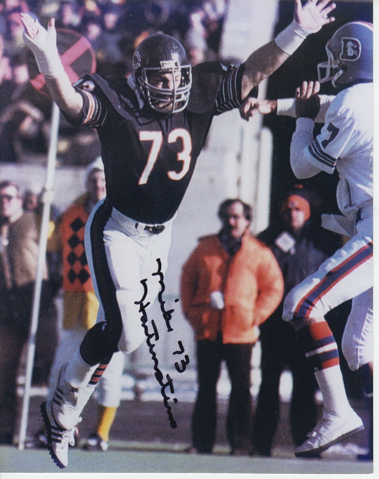 Mike Hartenstine #0 8x10 Signed Photo Poster painting w/ COA Chicago Bears -