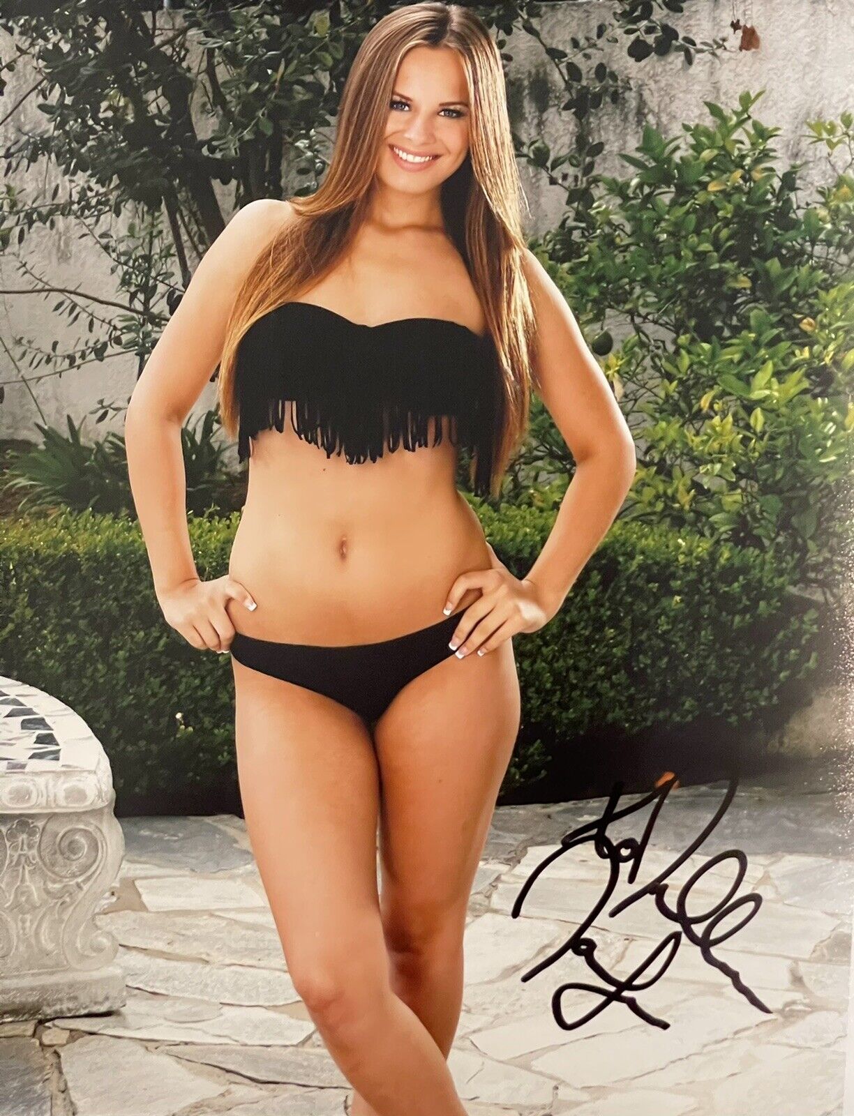 Jillian Janson Signed Autographed Film Star Model 8x10 Photo Poster painting Beautiful Coa