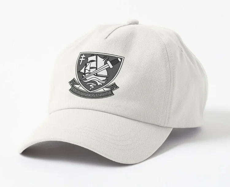 French Marine Commandos Badge Print Cap