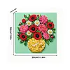 DIY Pre-Framed Flower Button Art Canvas Kit