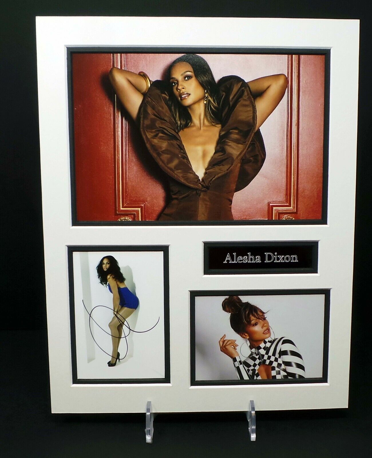 Alesha DIXON Signed Mounted Sexy Photo Poster painting Display AFTAL RD COA Singer Mis-Teeq