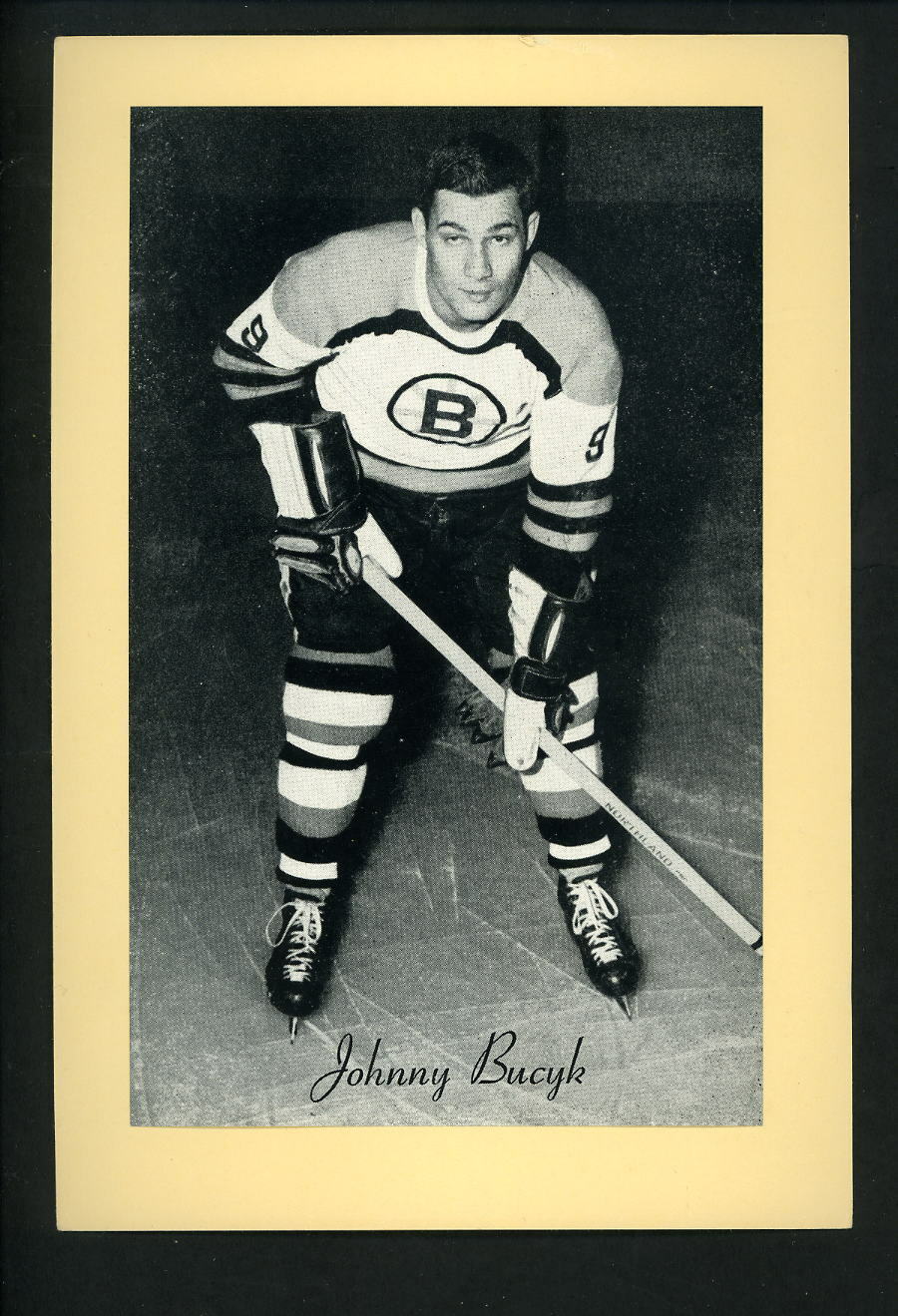 # 8 Johnny Bucyk 1944-63 Beehive Group 2 Photo Poster paintings Boston Bruins