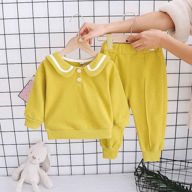 2PCS/Set Kids Clothes Girls Baby Long Sleeve Top+Long Pants Outfits Baby Girl Spring Autumn Clothes Two Pieces Sets
