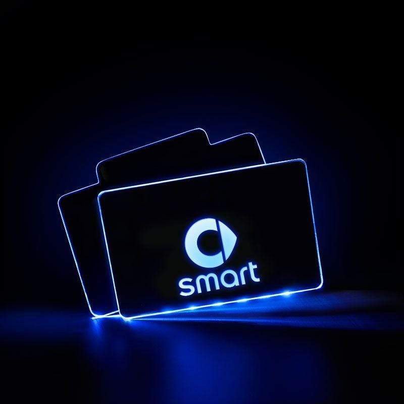 Smart Acrylic LED Car Floor Mat For Smart Atmosphere Light With RF Remote Control Car Interior Light Decoration voiturehub dxncar