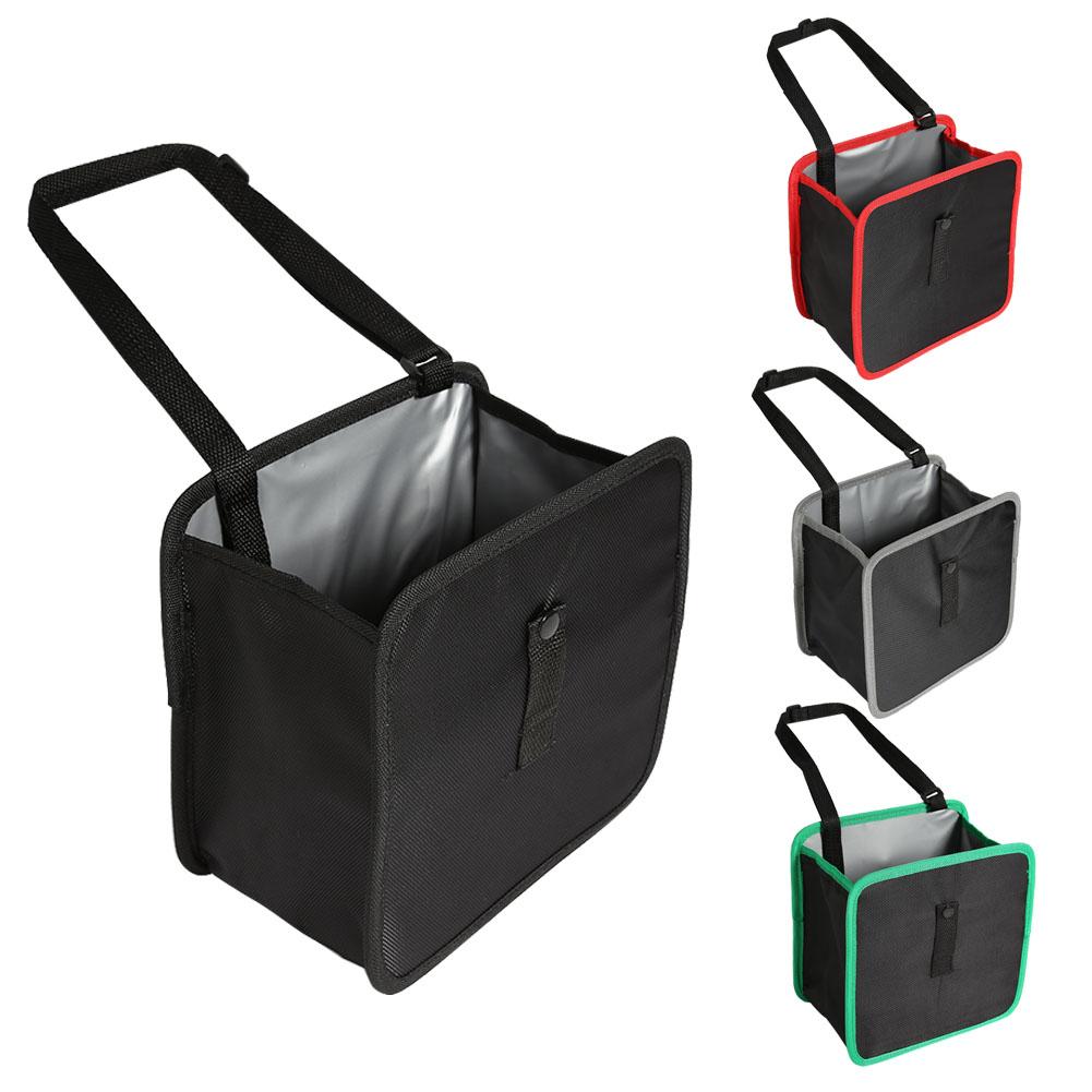 

Car Trash Can Seat Back Hanging Storage Bag Organizer Garbage Rubbish Bin, Black, 501 Original