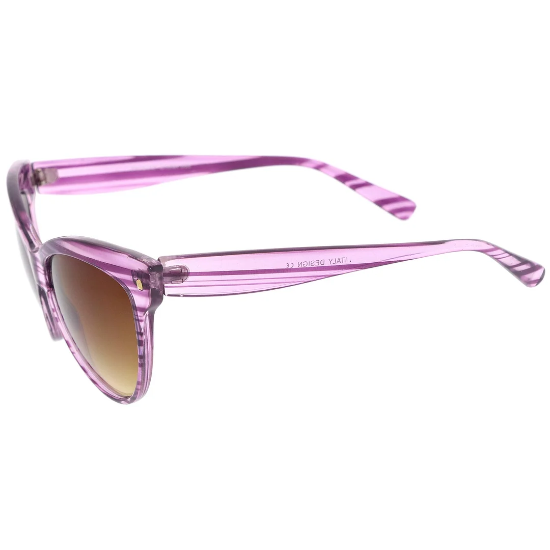 Women's Mod Oversize Horn Rimmed Cat Eye glasses 52mm