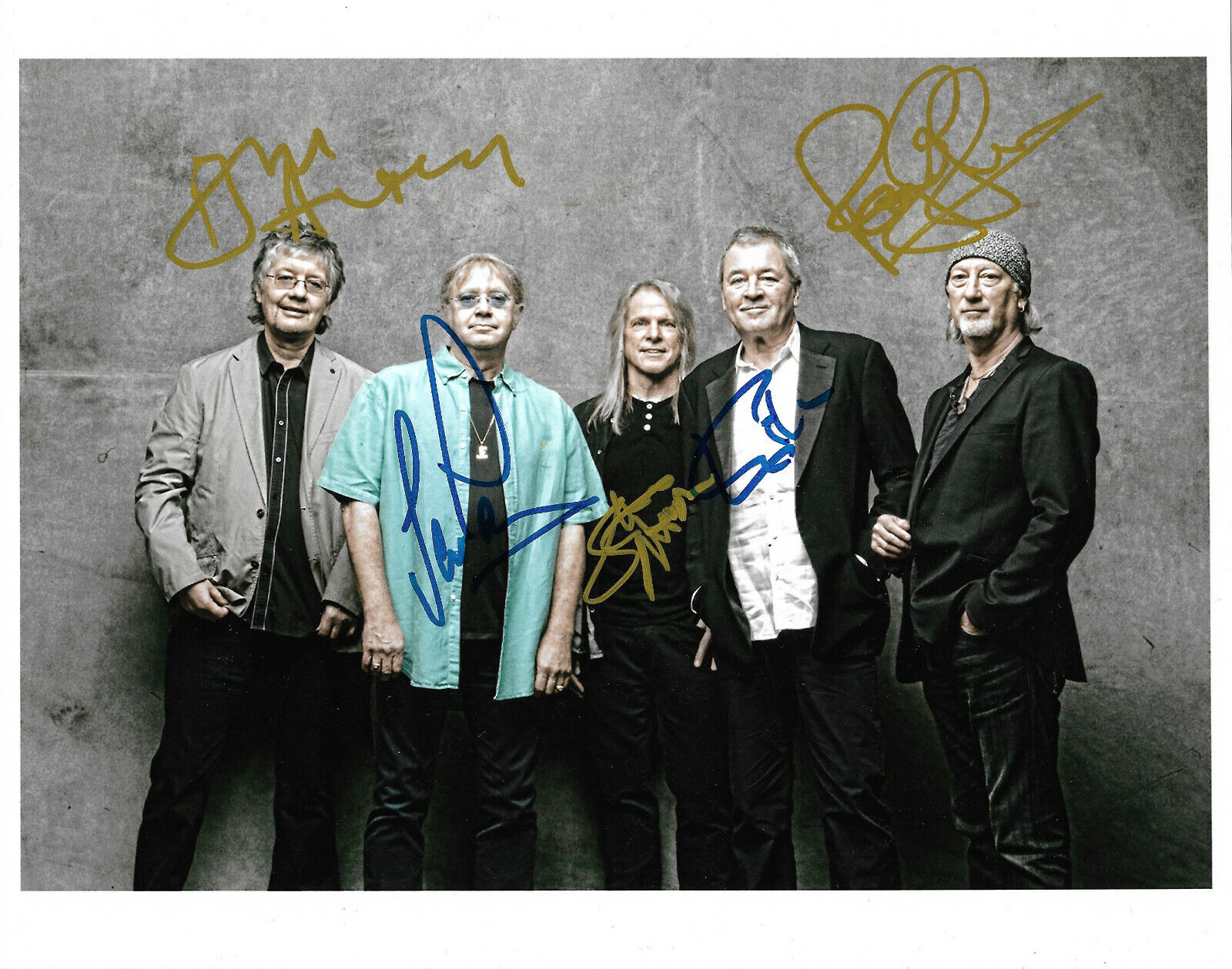 Deep Purple signed 8x10 inch Photo Poster painting autograph ACOA