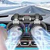 Car Fan 360 Adjustable 2 Head Air Fan Auto Electric Fan USB