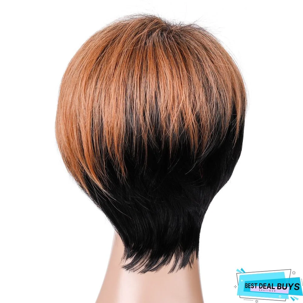 Hot Wig Ladies Fashion Short Curly Hair Chemical Fiber Headgear