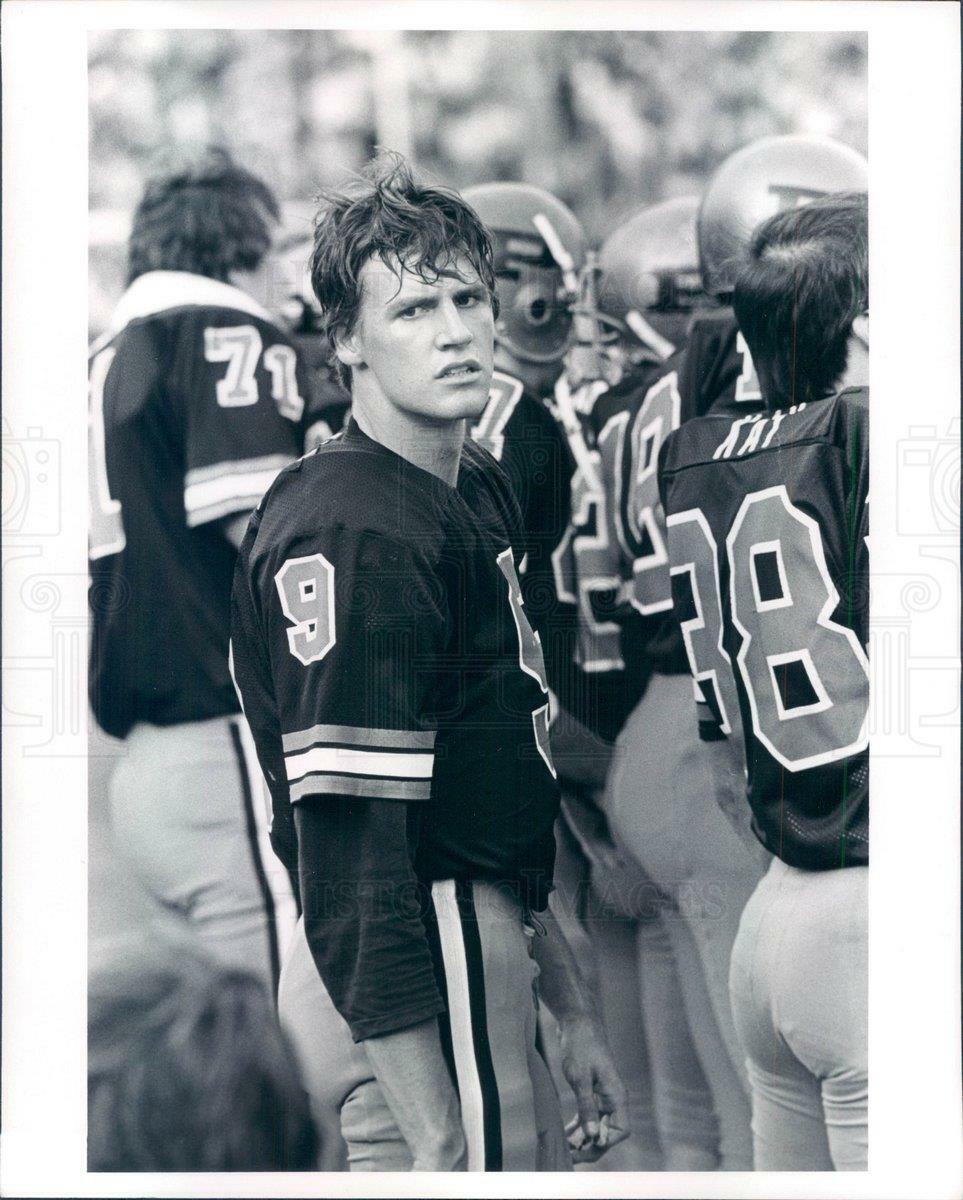 Undated Press Photo Poster painting Purdue Boilermakers Football QB Mark Herrman - snb1305