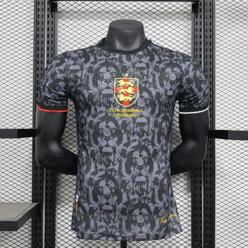 2024 Player Version England Special Edition Gray and black Football Shirt 1:1 Thai Quality