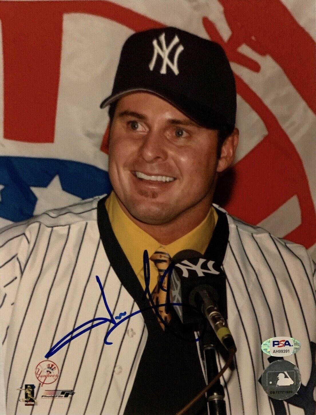 Jason Giambi Signed New York Yankees 8x10 Photo Poster painting PSA AH99391