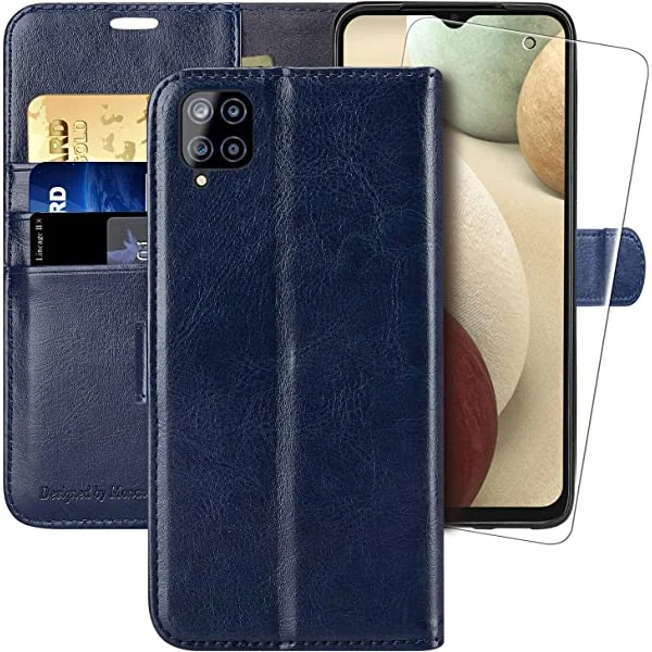 MONASAY Samsung Galaxy A12 Wallet Case 5G 
