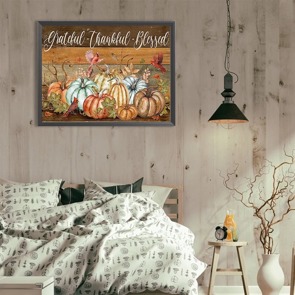 Full Round Diamond Painting 40*30cm - Pumpkin