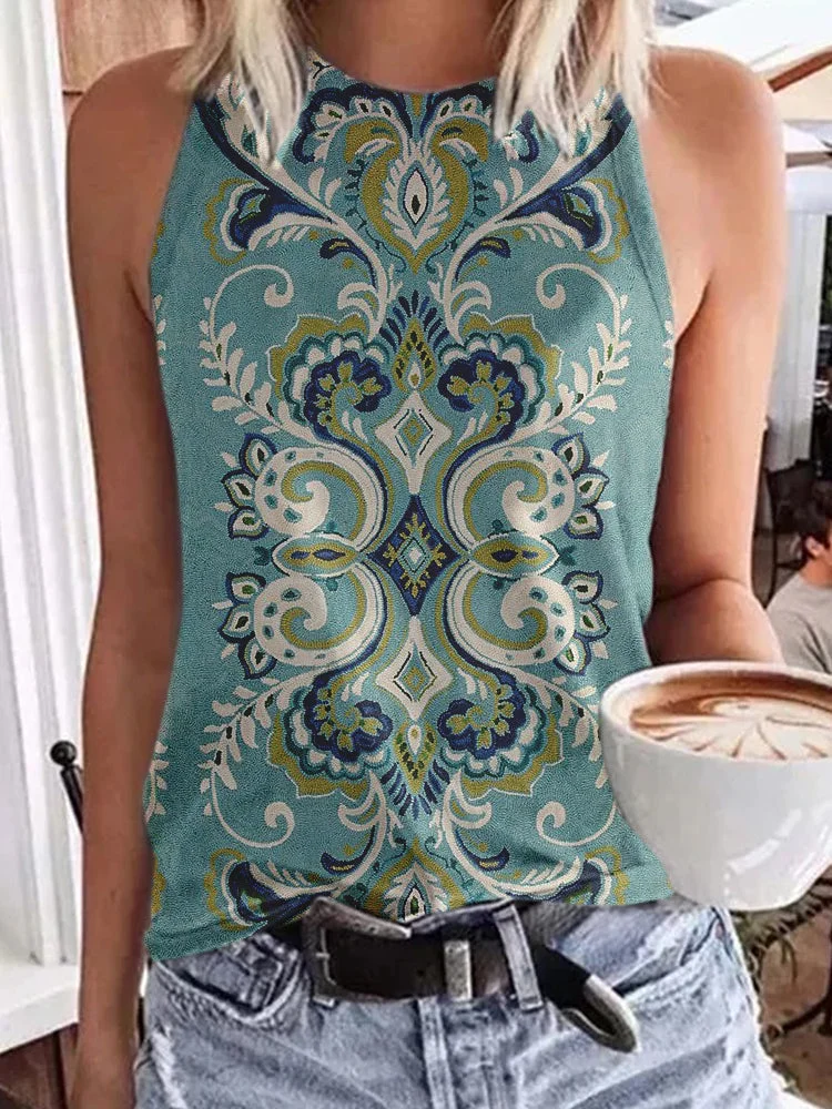 Tribal Print Tank Tops